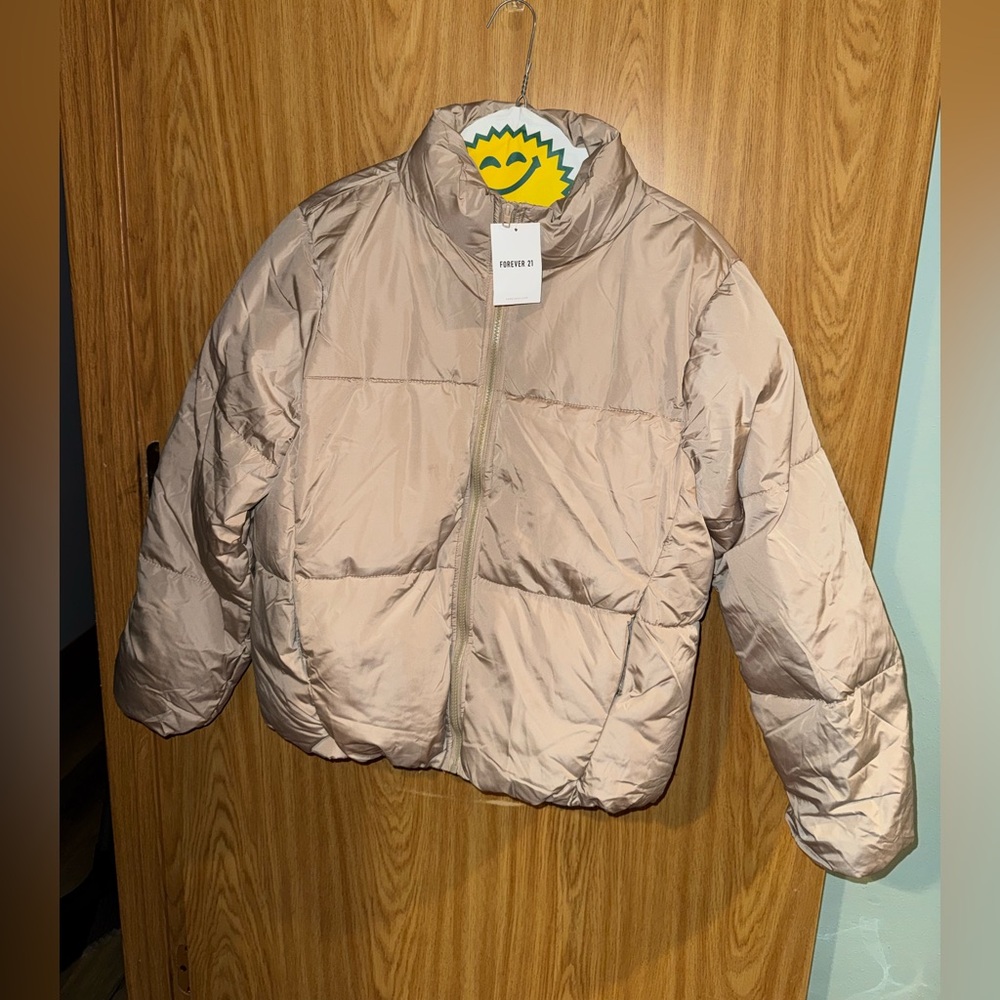 Forever 21 Kids Beige Puffer Jacket